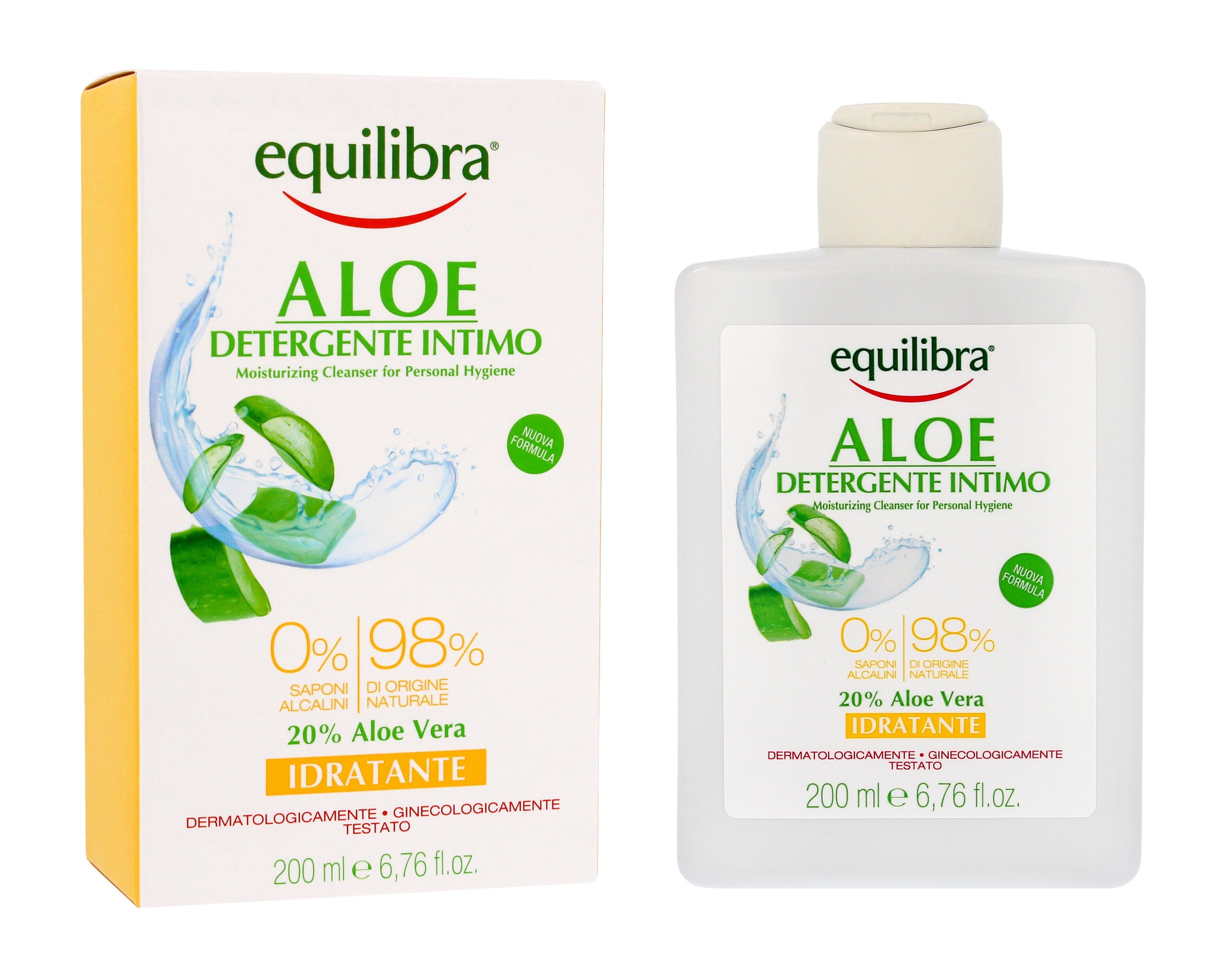 Equilibra Aloe Natural Protection Moisturizing Intimate Hygiene Gel 200ml | Vaistine1.lt | WestPharmacy.eu
