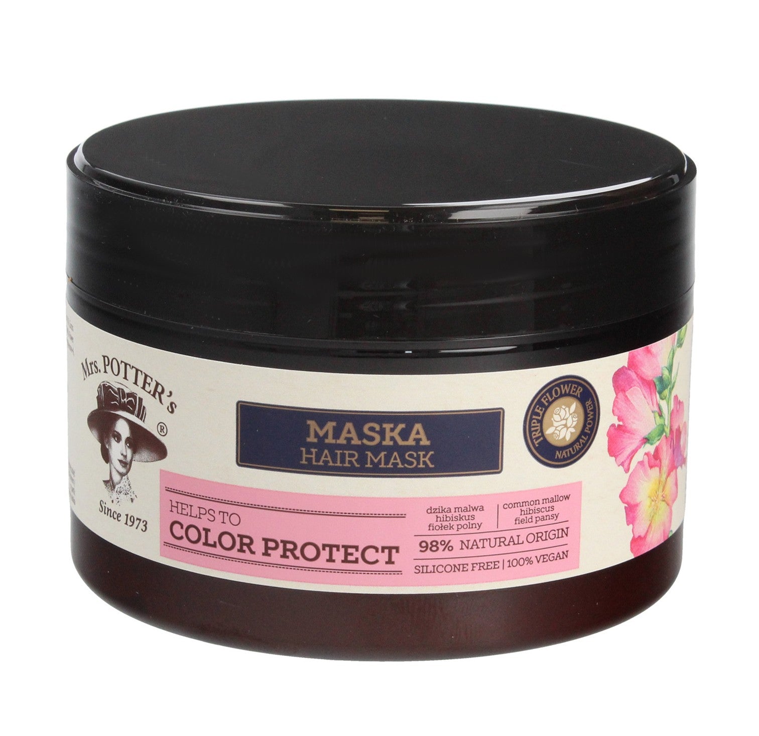 Mrs Potters Triple Flower Hair Mask for Colored Hair Color Protect 230ml | Vaistine1.lt | WestPharmacy.eu