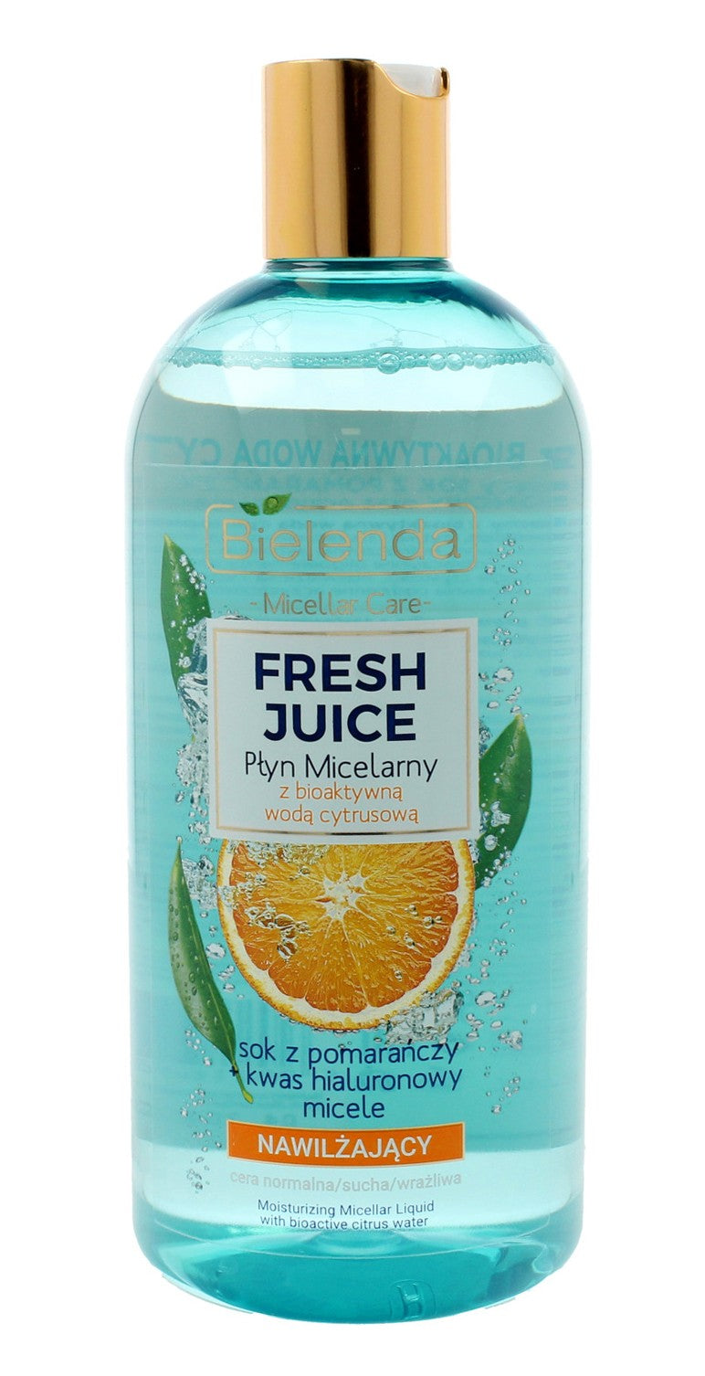 Bielenda Fresh Juice Micellar Cleansing Water Moisturizing with Citrus Water Orange 500ml | Vaistine1.lt | WestPharmacy.eu