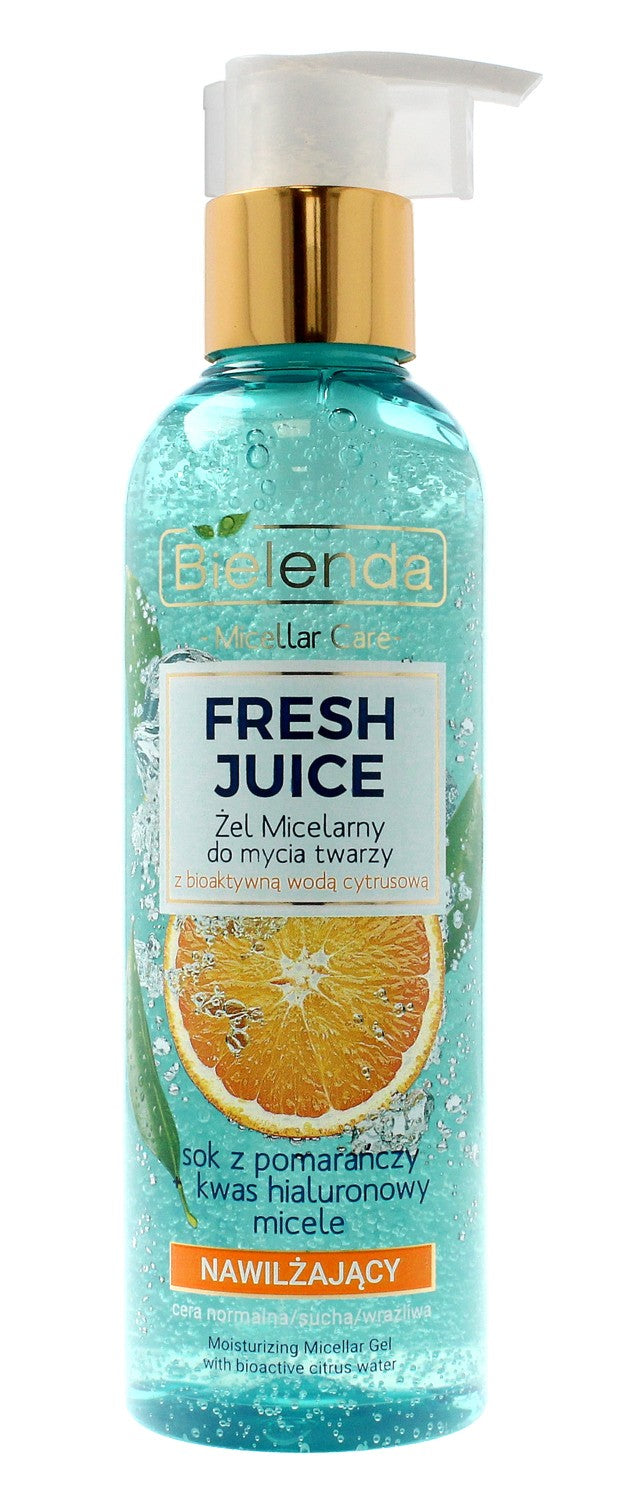 Bielenda Fresh Juice Micellar Gel Moisturizing with Citrus Water Orange 190g | Vaistine1.lt | WestPharmacy.eu