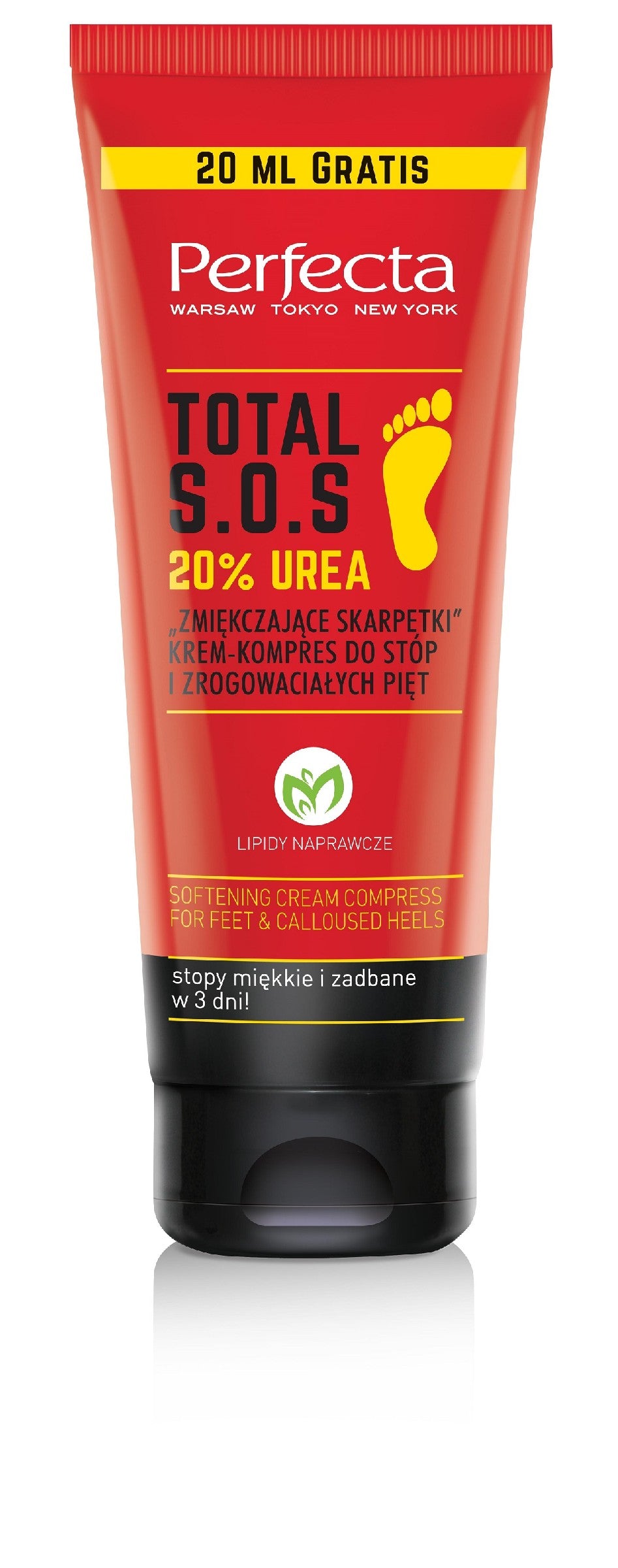 Perfecta Total S.O.S. Cream-compress for feet and heels "Softening Socks" 20% Urea 120ml | Vaistine1.lt | WestPharmacy.eu