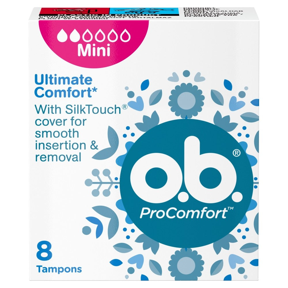 O.B.ProComfort Mini comfortable tampons 1 pack - 8 pieces | Vaistine1.lt | WestPharmacy.eu