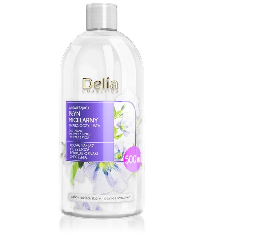 Delia Cosmetics Refreshing Micellar Liquid - for every skin type 500ml | Vaistine1.lt | WestPharmacy.eu