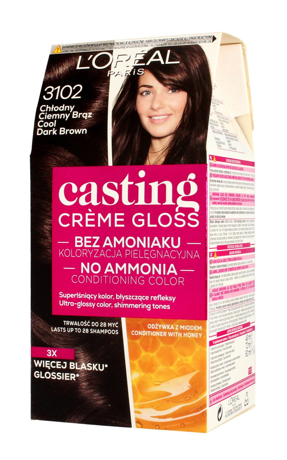 Casting Creme Gloss Coloring Cream No. 3102 Cool Dark Brown 1pc. | Vaistine1.lt | WestPharmacy.eu