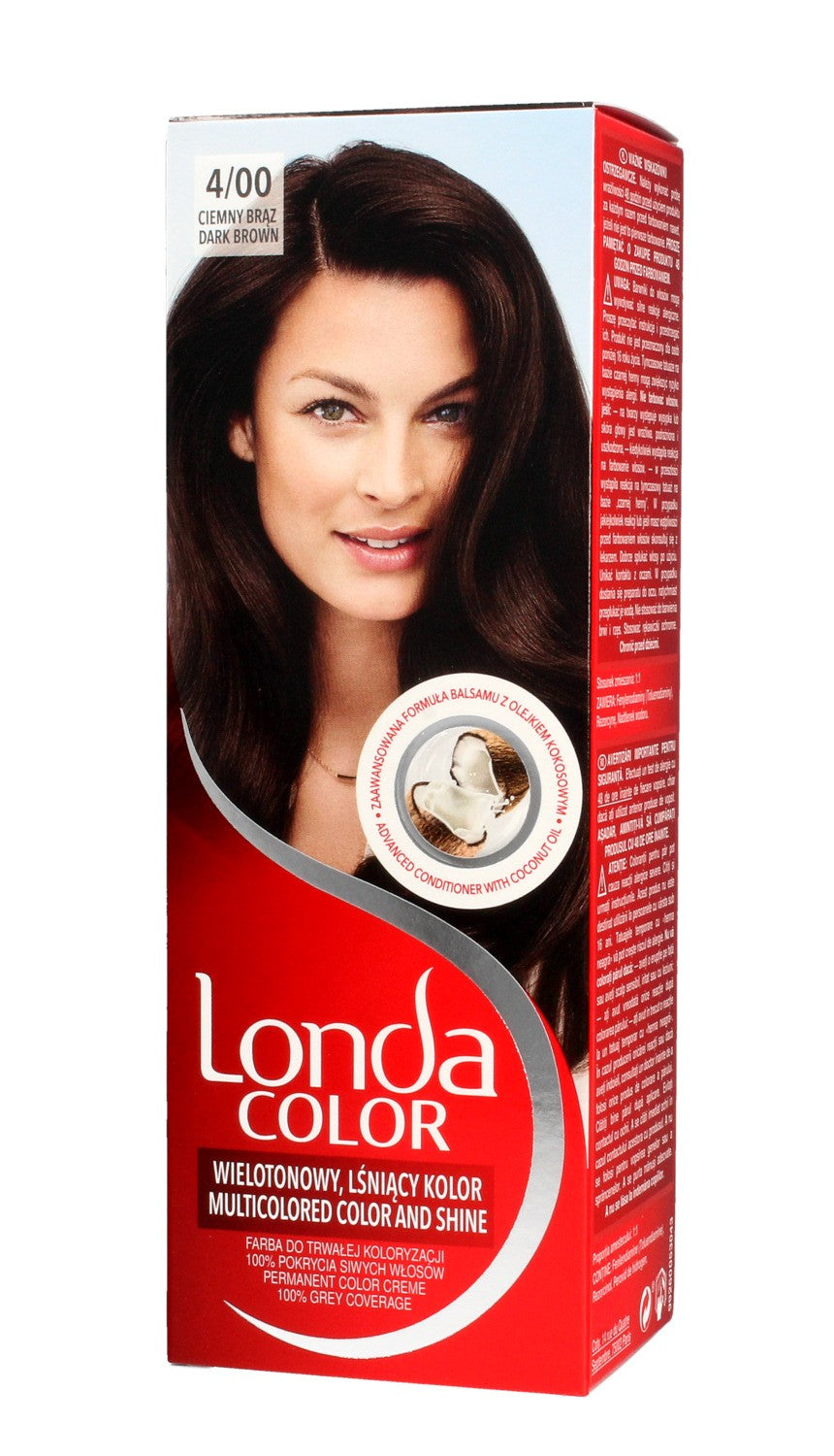 Londacolor Cream Hair Dye No. 4/00 Dark Brown 1pc. | Vaistine1.lt | WestPharmacy.eu
