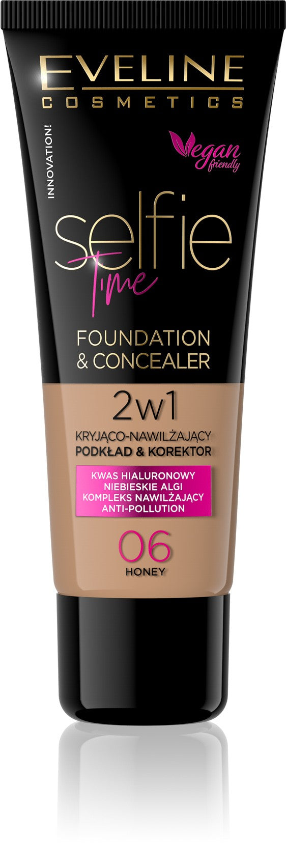 Eveline Selfie Time Foundation 2in1 covering-moisturizing no. 06 Honey 30ml | Vaistine1.lt | WestPharmacy.eu