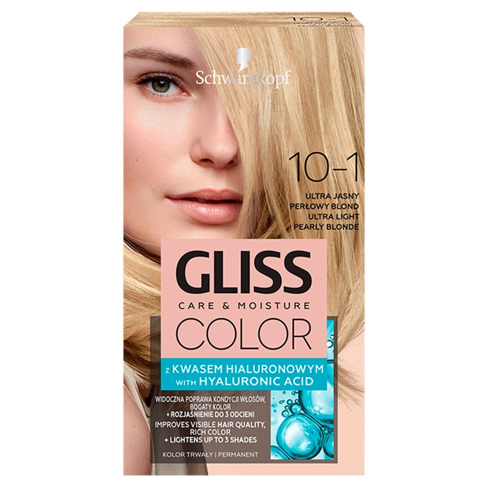 Schwarzkopf Gliss Color Coloring Cream No. 10-1 Ultra Light Ash Blonde 1pc. | Vaistine1.lt | WestPharmacy.eu