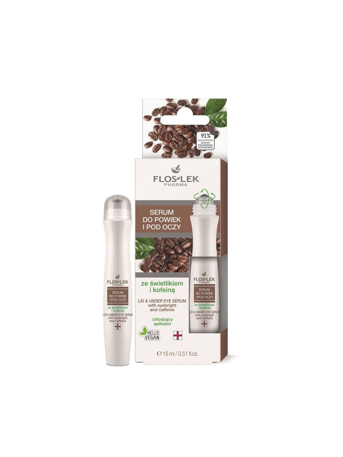 Floslek Pharma Eye and Under-Eye Serum with Eyebright and Caffeine 15ml | Vaistine1.lt | WestPharmacy.eu