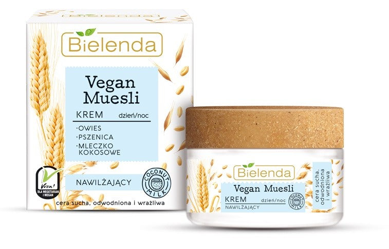 Bielenda Vegan Muesli Moisturizing Cream for Day and Night - dry, dehydrated, sensitive skin 50ml | Vaistine1.lt | WestPharmacy.eu