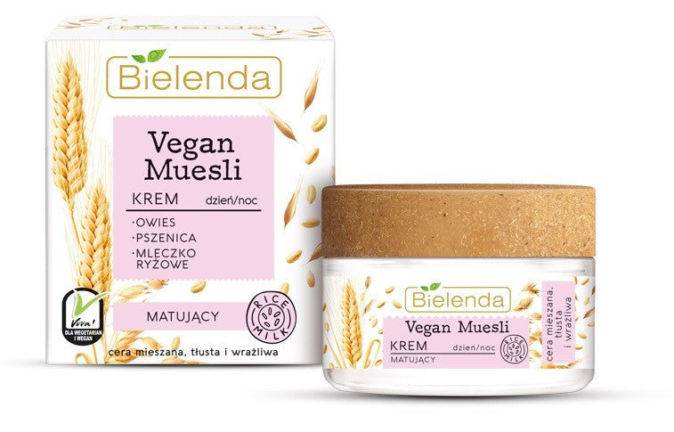 Bielenda Vegan Muesli Mattifying Cream for Day and Night - mixed, oily, sensitive skin 50ml | Vaistine1.lt | WestPharmacy.eu