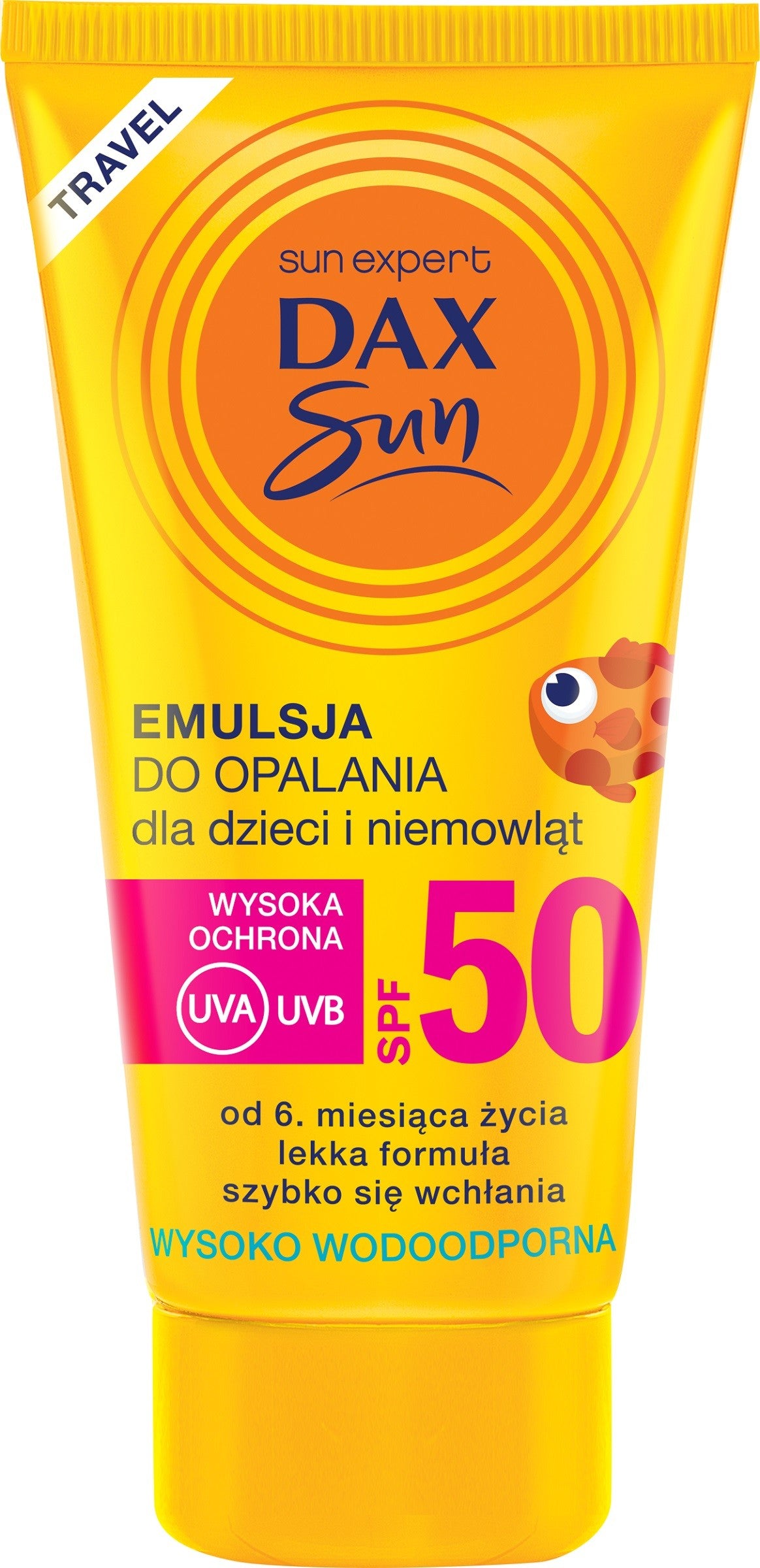 Dax Sun Emulsion for children and infants SPF 50 travel-50ml | Vaistine1.lt | WestPharmacy.eu