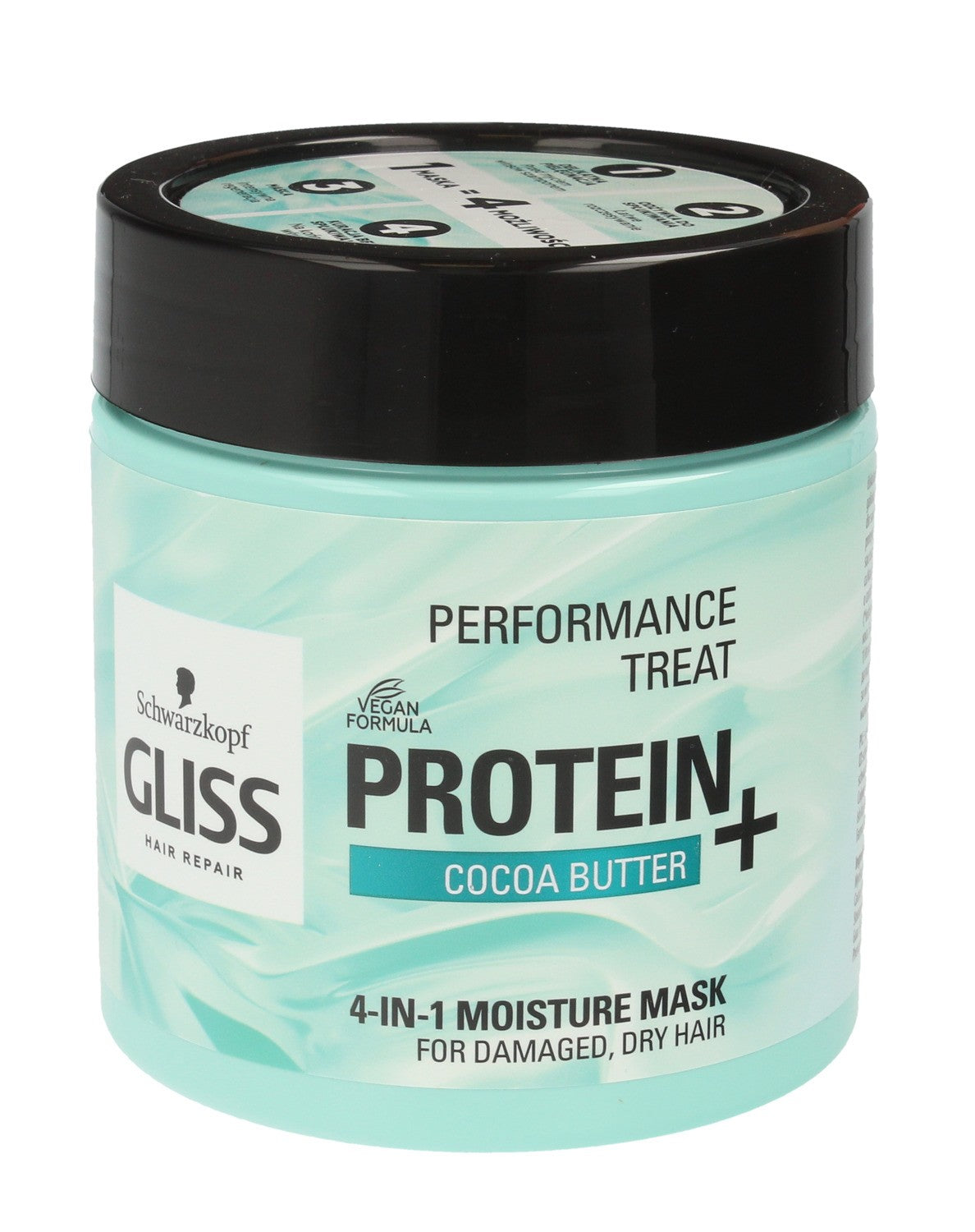 Gliss Hair Repair Protein+ 4in1 Moisturizing Hair Mask Cocoa Butter 400ml | Vaistine1.lt | WestPharmacy.eu