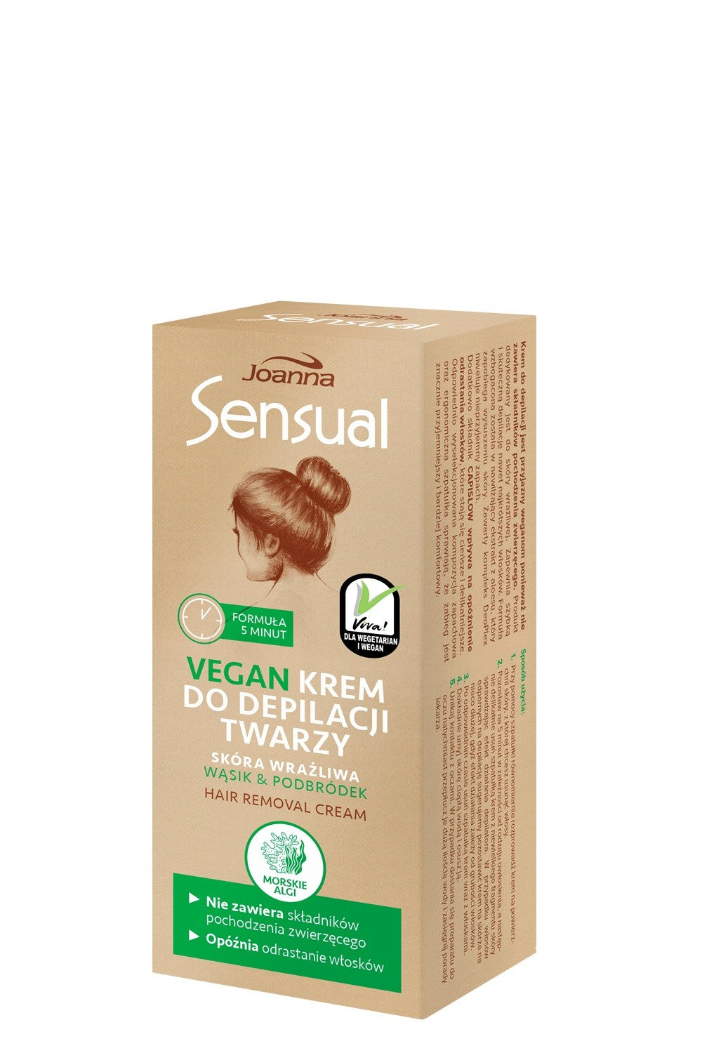 Joanna Sensual Face Depilatory Cream Vegan - Sea Algae 20g | Vaistine1.lt | WestPharmacy.eu