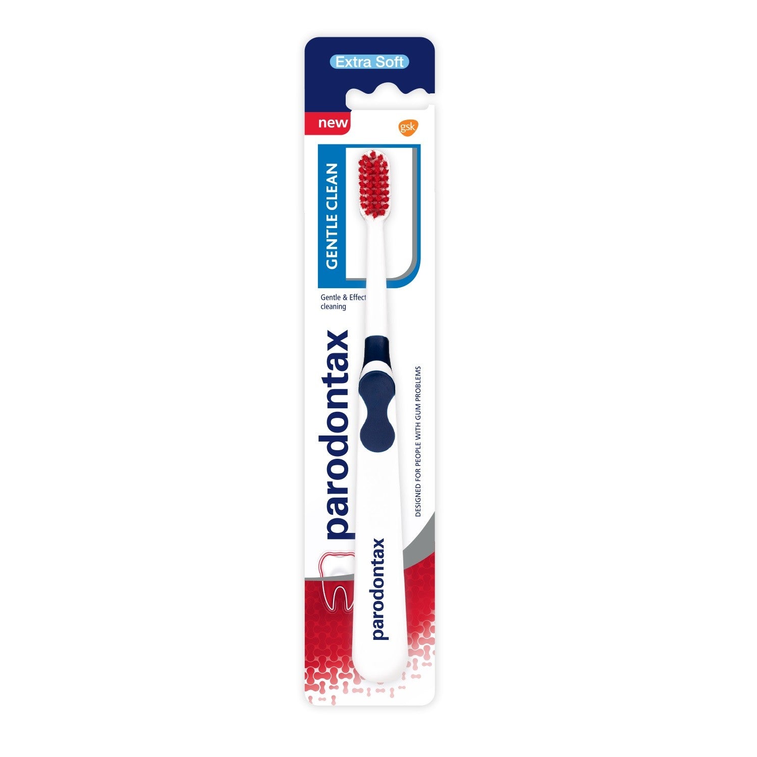 GSK Parodontax Gentle Clean toothbrush very soft 1 piece | Vaistine1.lt | WestPharmacy.eu