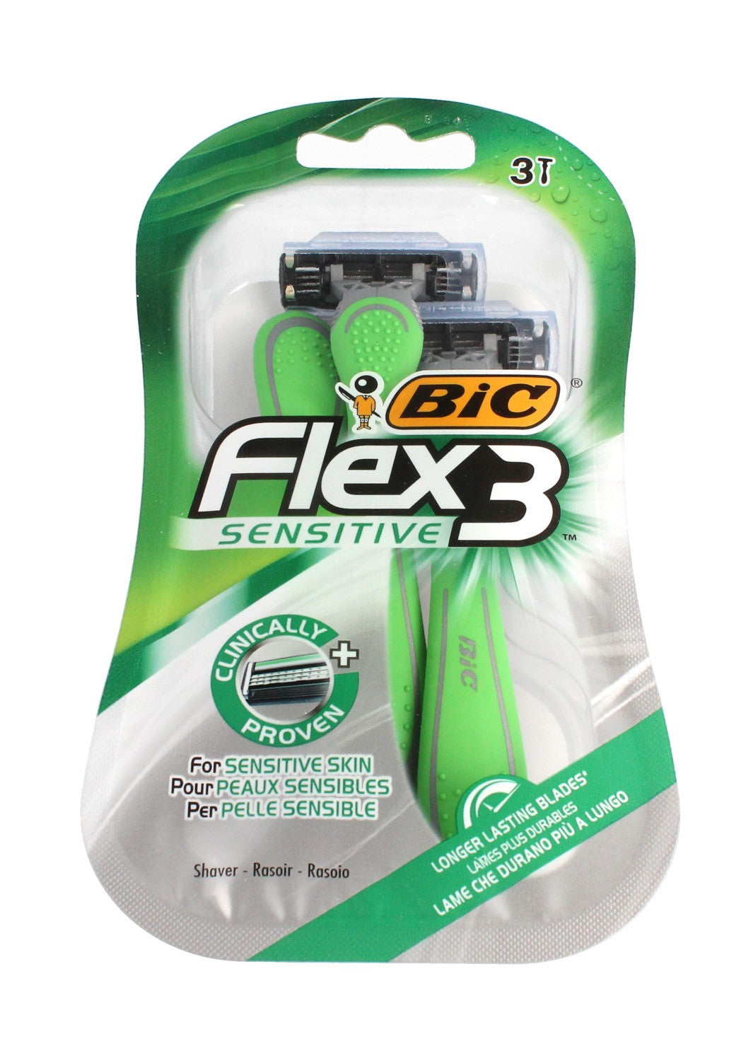 Bic Flex 3 Sensitive Razor 1 pack - 3 pieces | Vaistine1.lt | WestPharmacy.eu