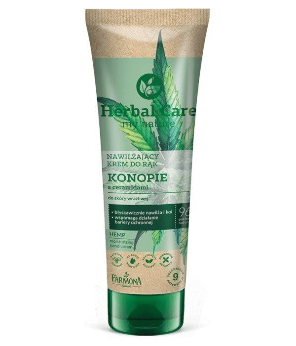 Farmona Herbal Care Moisturizing Hand Cream Hemp with ceramides 100ml | Vaistine1.lt | WestPharmacy.eu