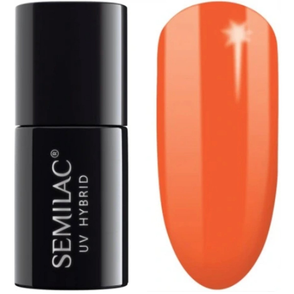 SEMILAC Hybrid Nail Polish 045 Electric Orange - 7 ml | Vaistine1.lt | WestPharmacy.eu