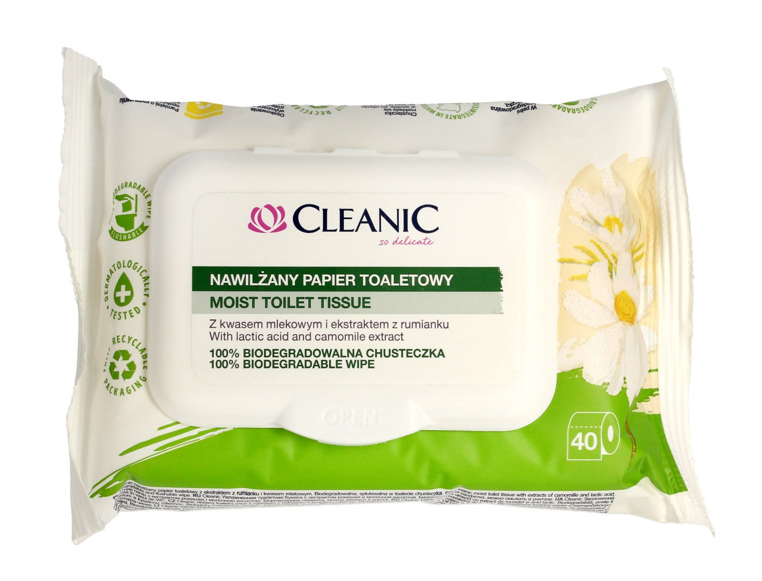 HARPER Moist Wipes Cleanic 40pcs pop-up | Vaistine1.lt | WestPharmacy.eu