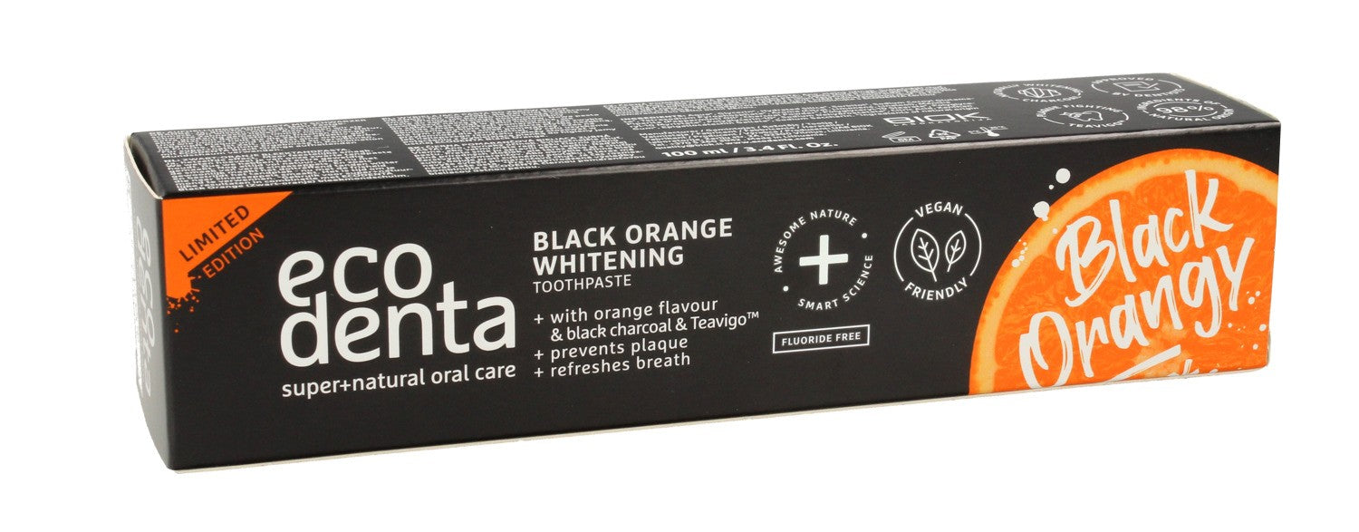 ECODENTA BLACK ORANGE Whitening toothpaste for teeth | Vaistine1.lt | WestPharmacy.eu
