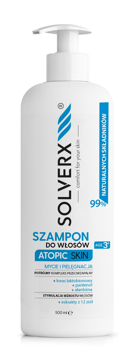 SOLVERX Atopic Skin Hair Shampoo 500ml | Vaistine1.lt | WestPharmacy.eu