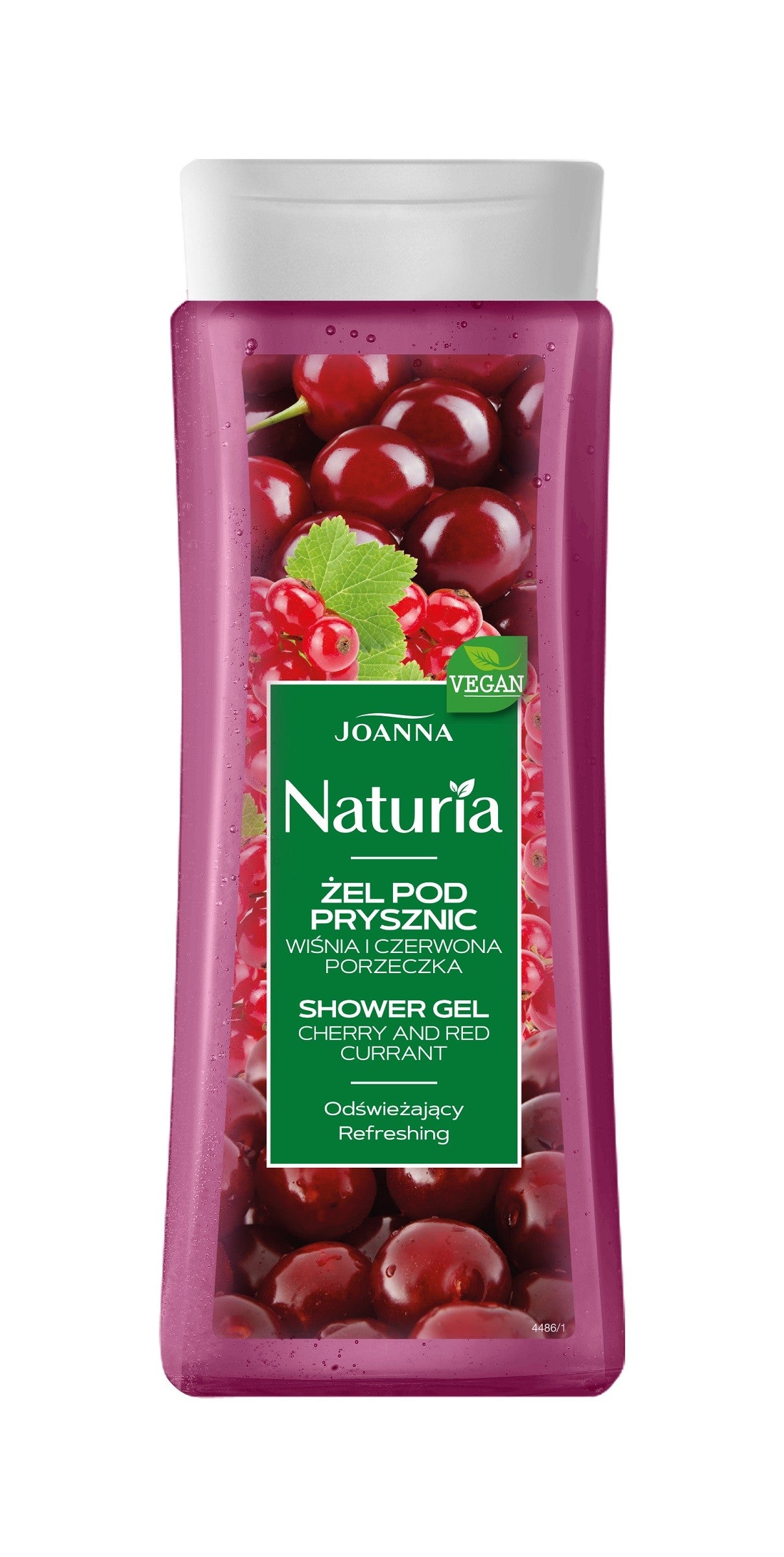 Joanna Naturia Shower Gel Cherry and Red Currant 300ml | Vaistine1.lt | WestPharmacy.eu
