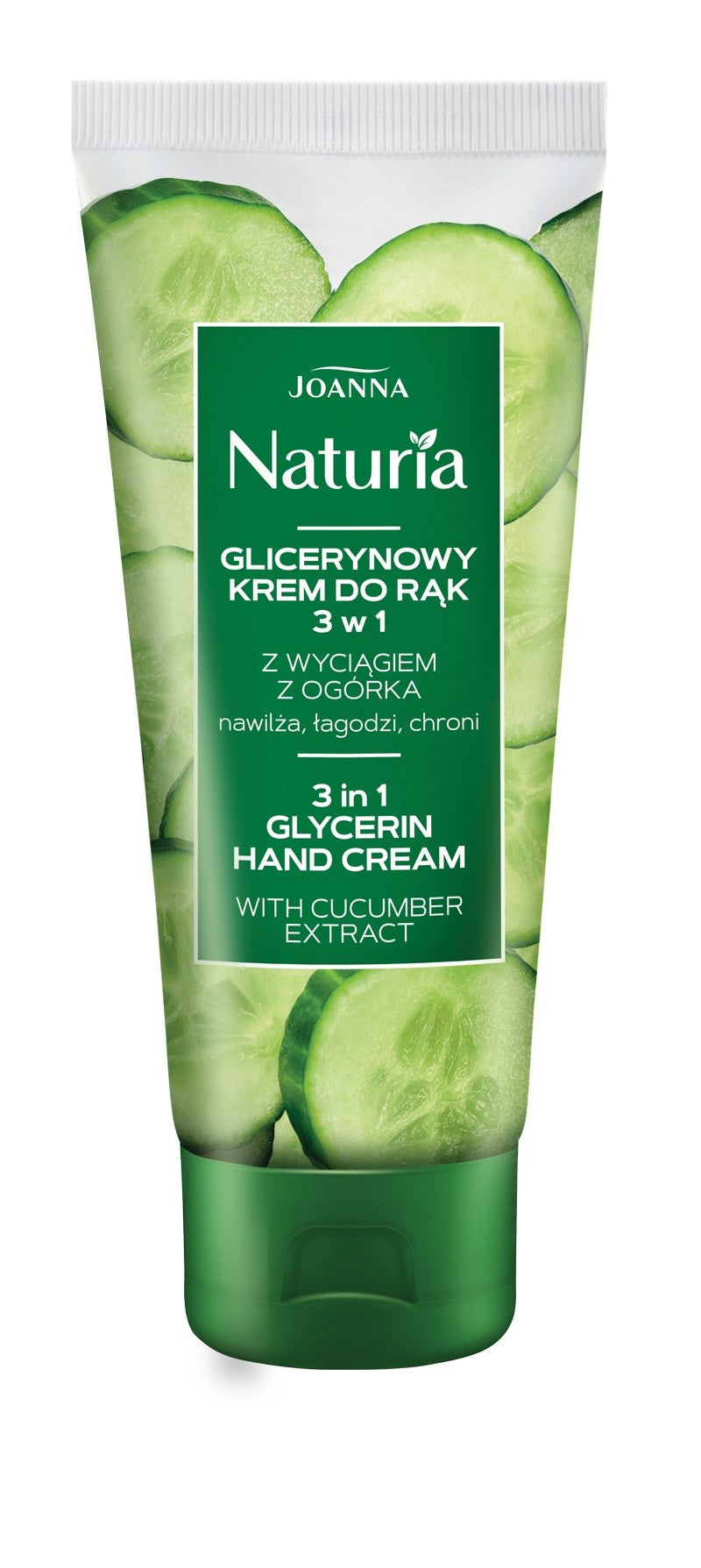 Joanna Naturia Body Glycerine hand cream with cucumber extract 3in1 moisturizes soothes protects 100g | Vaistine1.lt | WestPharmacy.eu