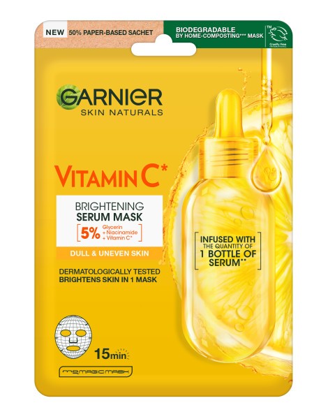 Garnier Skin Naturals Vitamin C Intensively moisturizing fabric mask 28g | Vaistine1.lt | WestPharmacy.eu