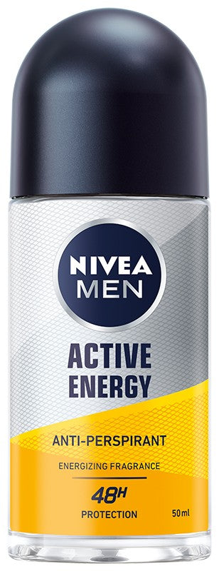 Nivea Men ACTIVE ENERGY roll-on men's deodorant 50ml | Vaistine1.lt | WestPharmacy.eu