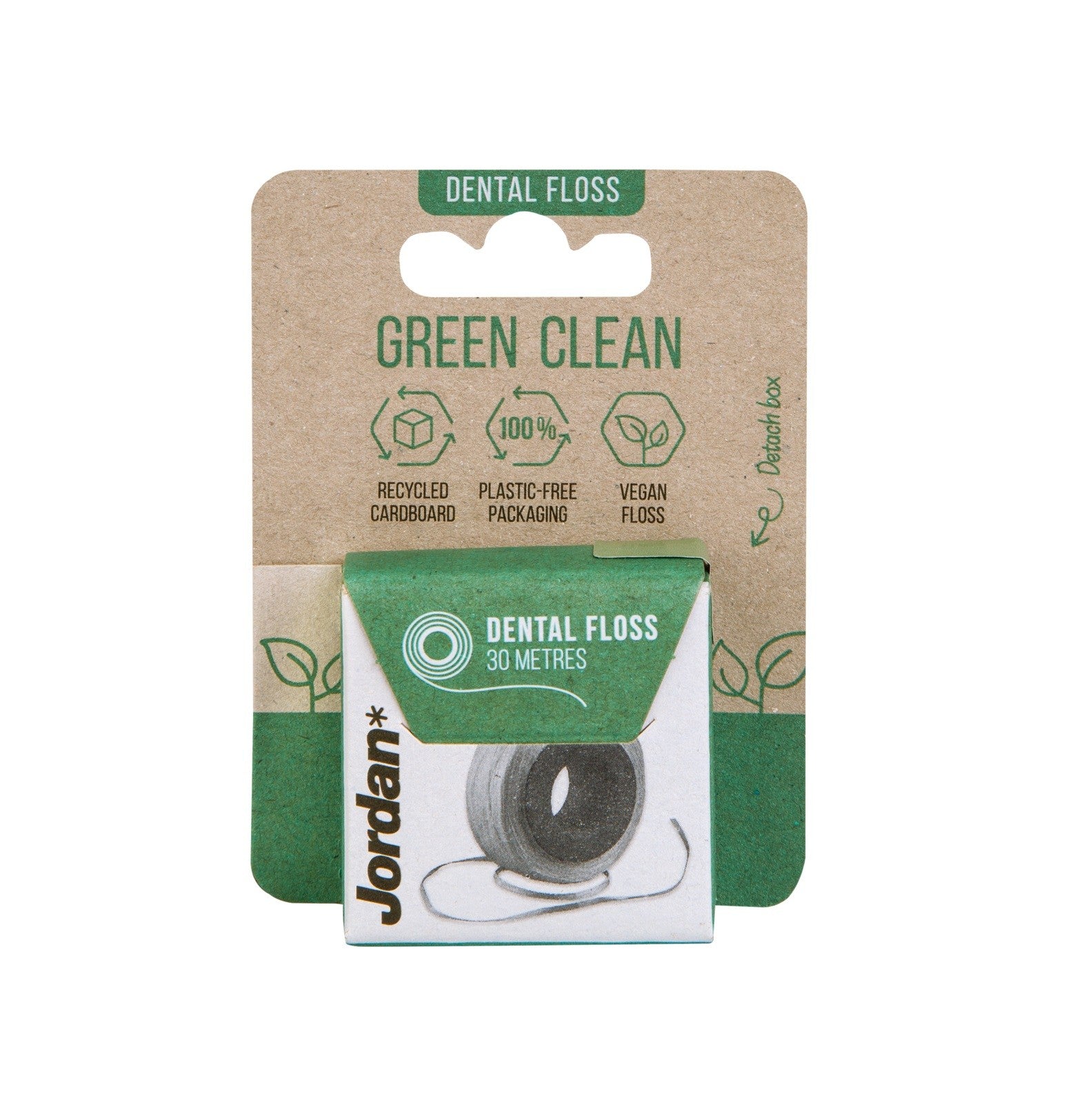 Jordan Green Clean Dental Floss Roll 1pc-30m | Vaistine1.lt | WestPharmacy.eu