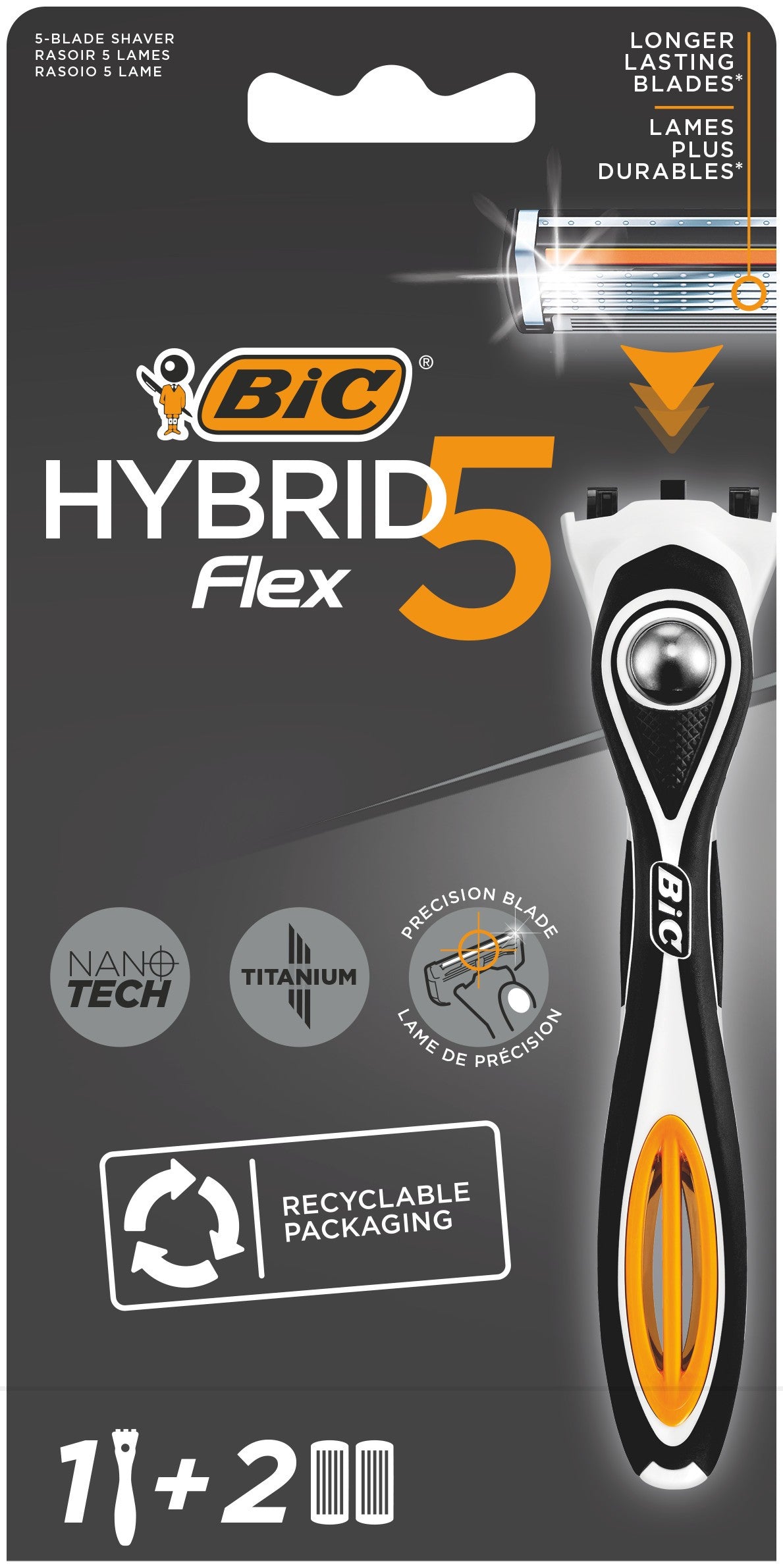 Bic System Hybrid Flex 5 Shaver Blister 1 piece | Vaistine1.lt | WestPharmacy.eu
