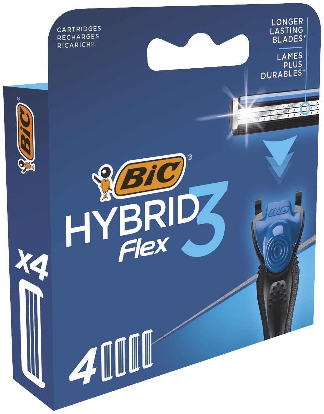 Bic System Cartridges for Hybrid Flex 3 Blister 1 pack - 4 pieces | Vaistine1.lt | WestPharmacy.eu