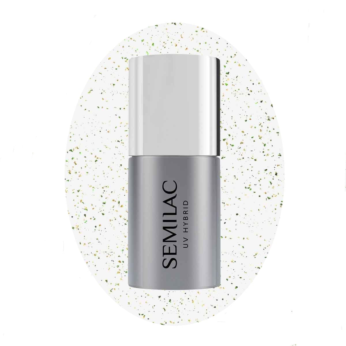 SEMILAC TOP NO WIPE BLINKING GOLD & GREEN FLAKES | Vaistine1.lt | WestPharmacy.eu