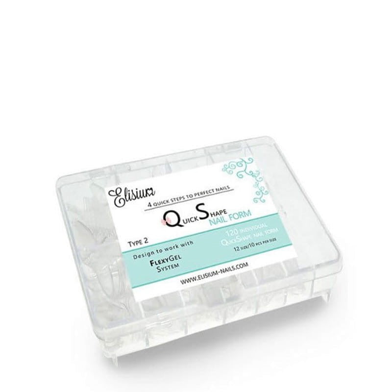 ELISIUM Quick Shape Nail Form Acrylic gel forms Type 2 1 pack - 120 pcs | Vaistine1.lt | WestPharmacy.eu