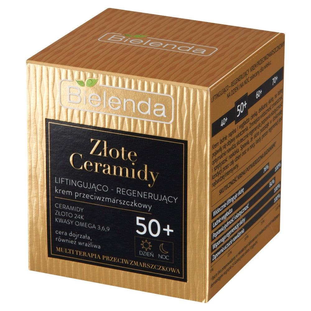 Bielenda Golden Ceramides Lifting-Regenerating Anti-Wrinkle Cream 50+ for Day and Night 50ml | Vaistine1.lt | WestPharmacy.eu