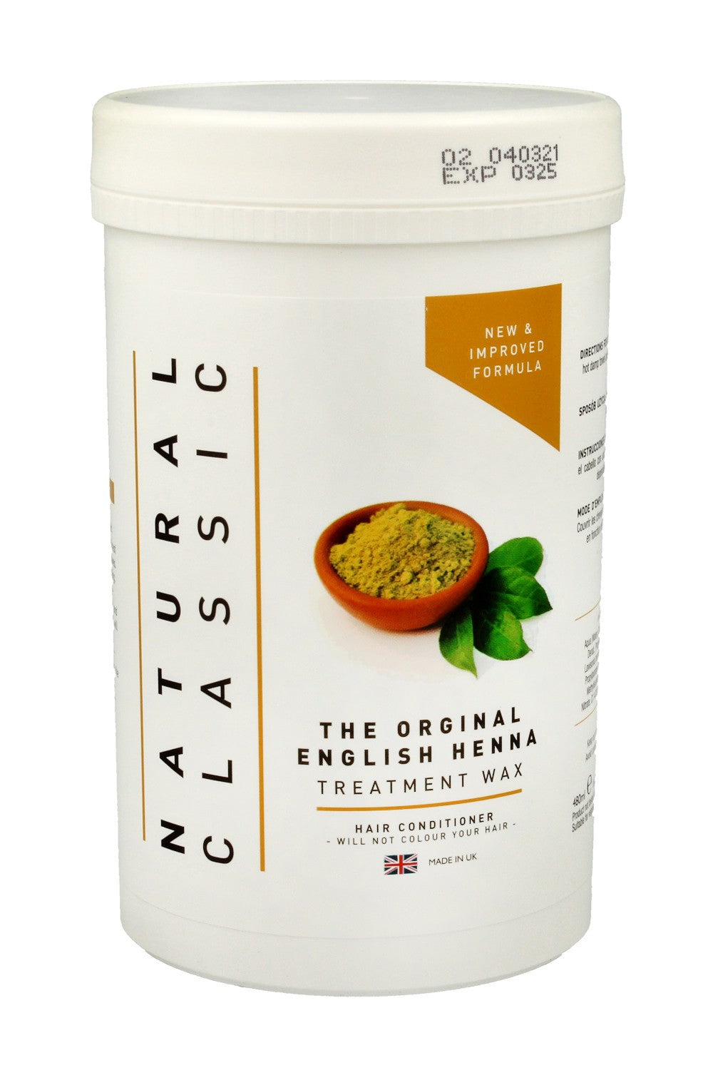 Natural Classic Treatment Wax Hair Conditioner with Henna 480ml | Vaistine1.lt | WestPharmacy.eu