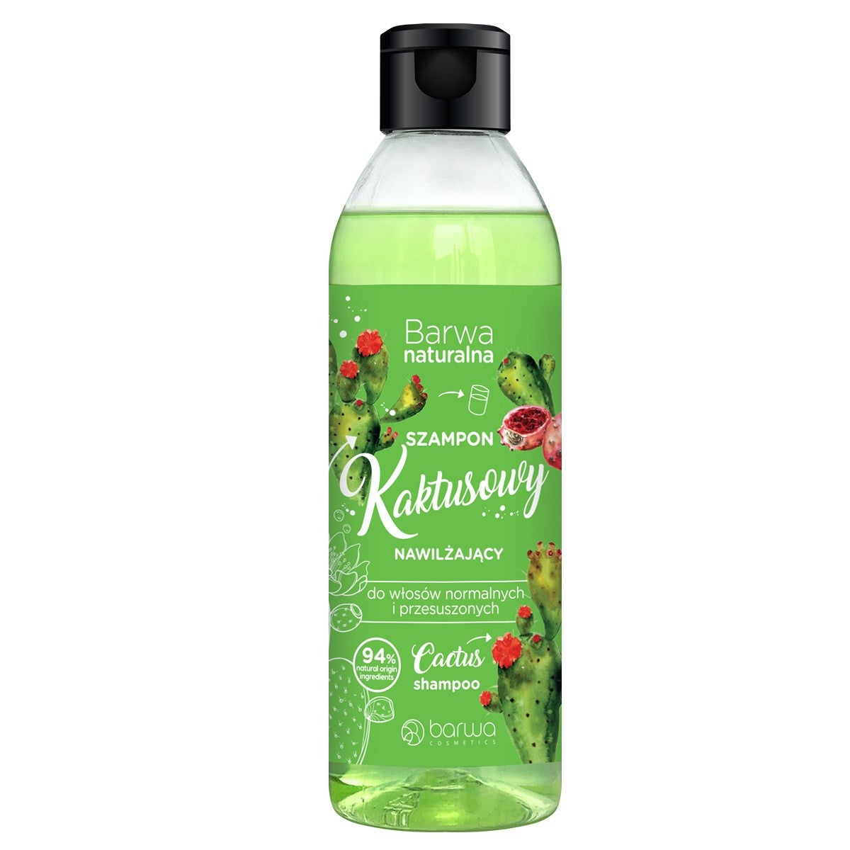 BARWA Natural Cactus Moisturizing Shampoo for normal and dry hair 300ml | Vaistine1.lt | WestPharmacy.eu