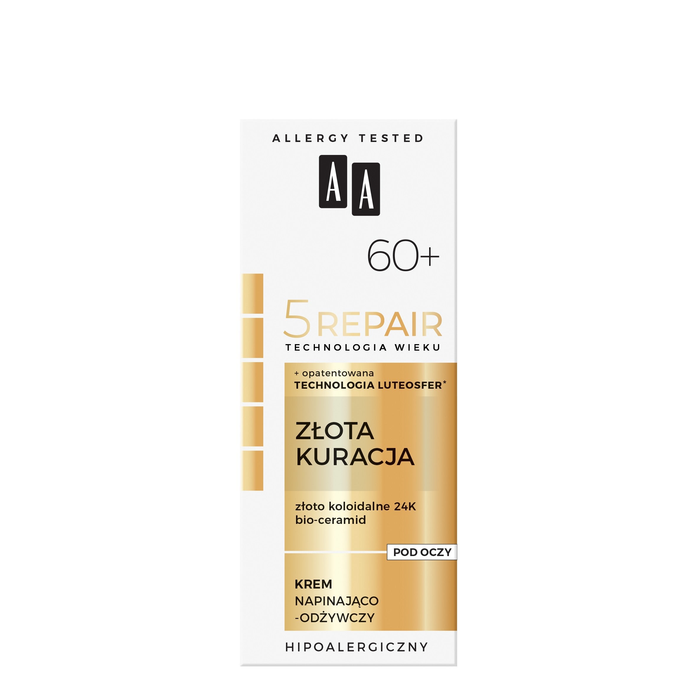 AA Age Technology 5 Repair 60+ Golden Treatment Firming-Nourishing Cream for Under Eyes 15ml | Vaistine1.lt | WestPharmacy.eu