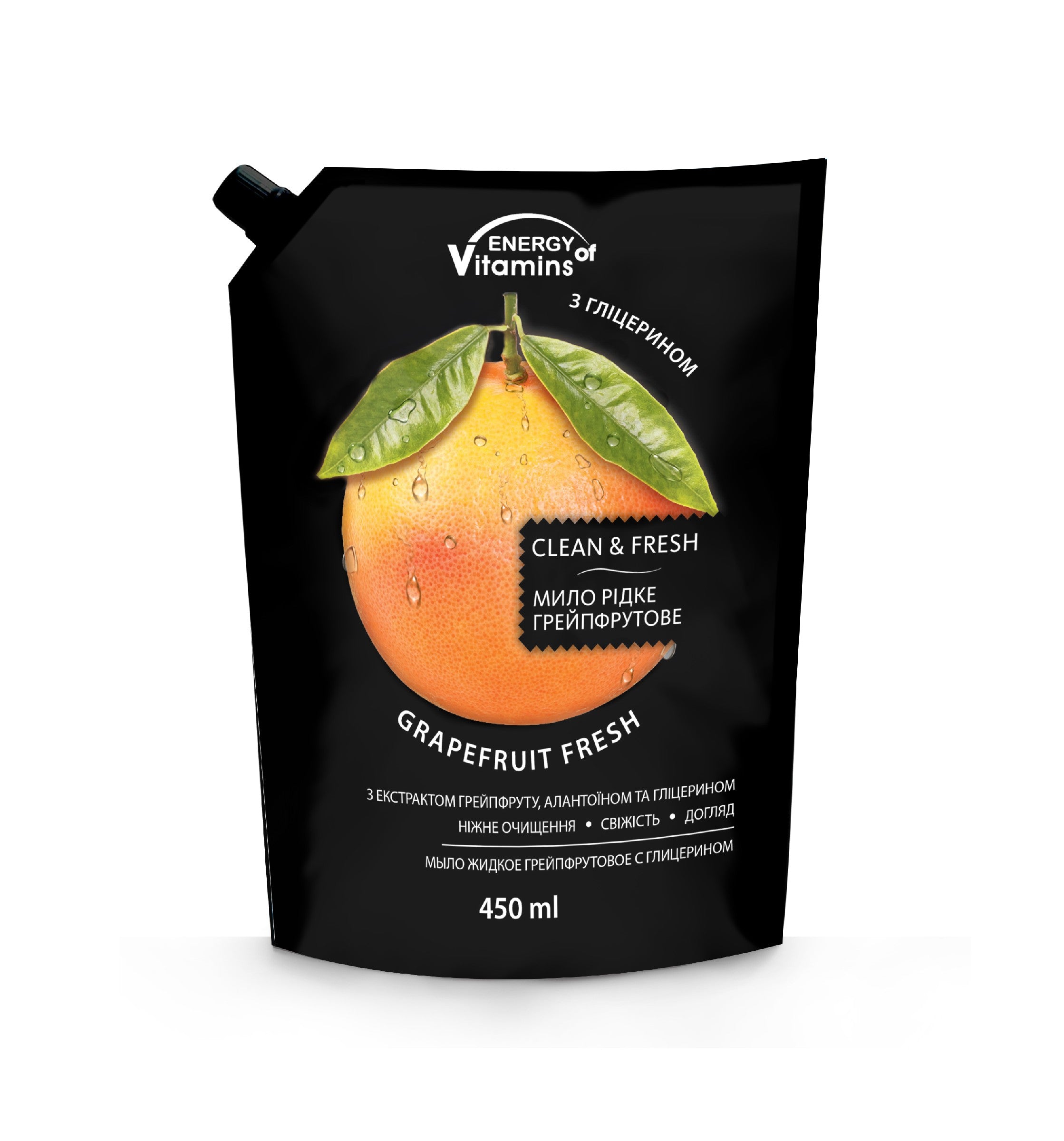 ENERGY OF VITAMINS Grapefruit Fresh liquid soap 450ml - refill | Vaistine1.lt | WestPharmacy.eu
