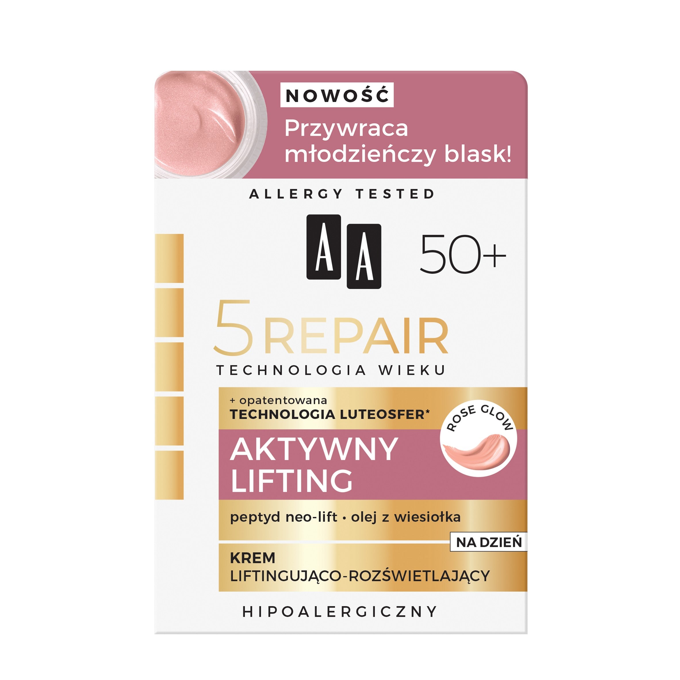 AA Age Technology 5 Repair 50+ Active Lifting Day Lifting and Illuminating Cream 50ml | Vaistine1.lt | WestPharmacy.eu