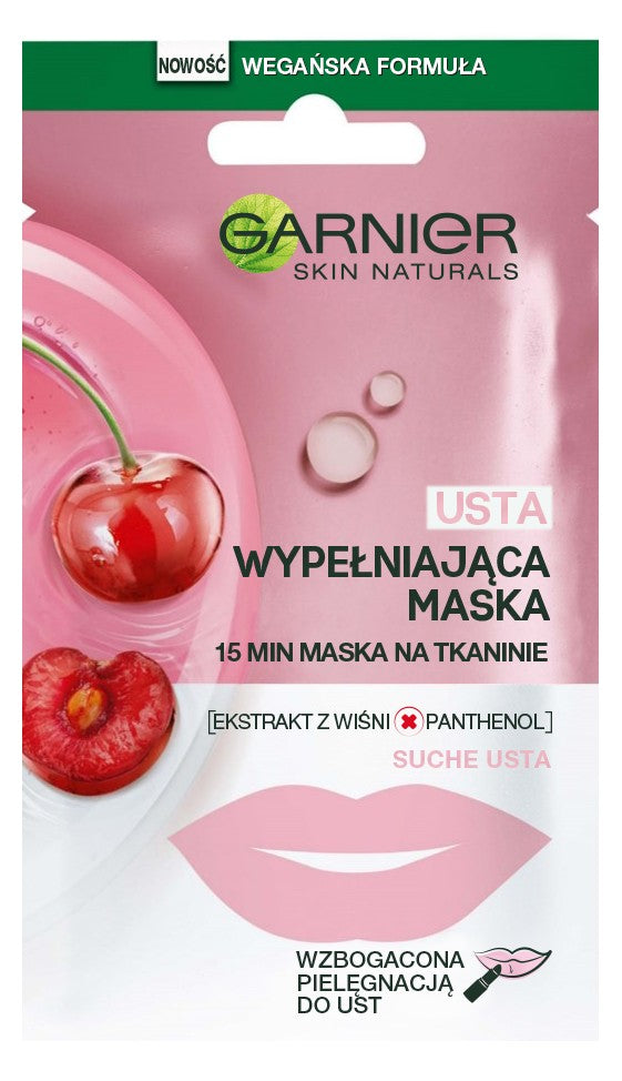 Garnier Skin Naturals Cherry Moisturizing Lip Mask 1 pc. | Vaistine1.lt | WestPharmacy.eu