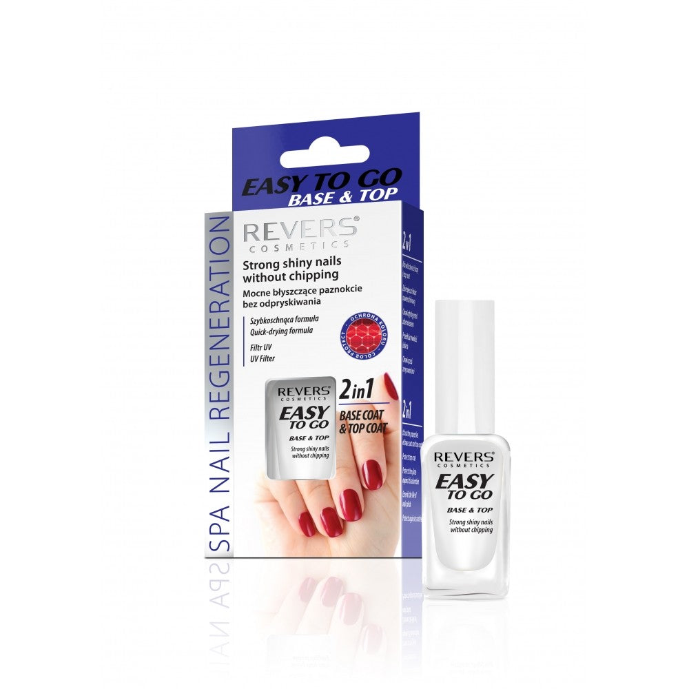 REVERS Base and Top for nails 2in1 Easy To Go 10ml | Vaistine1.lt | WestPharmacy.eu