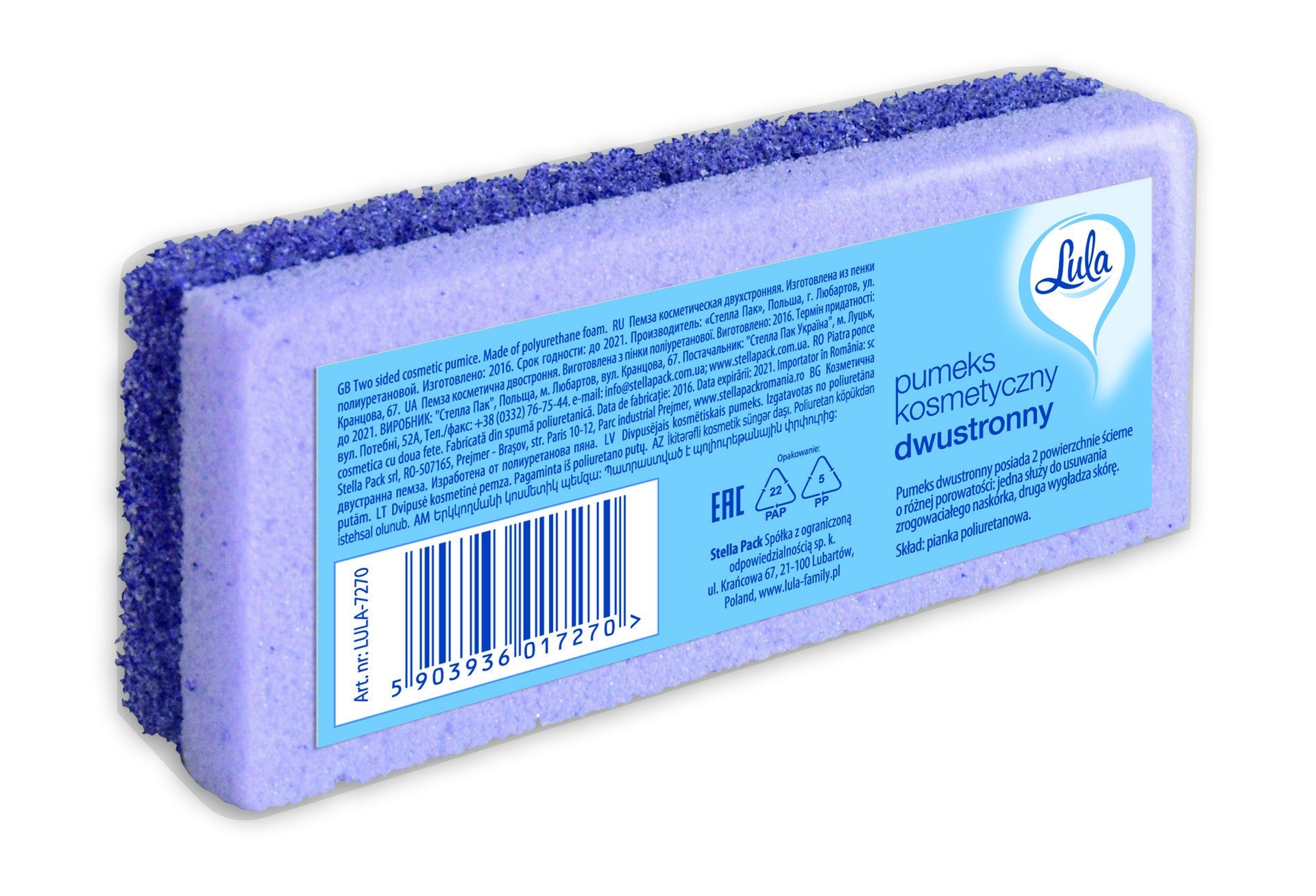 LULA DOUBLE-SIDED PUMICE | Vaistine1.lt | WestPharmacy.eu