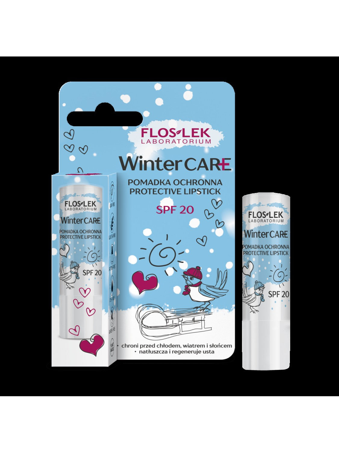 Floslek Winter Care Winter protective lipstick SPF20 1 pc | Vaistine1.lt | WestPharmacy.eu