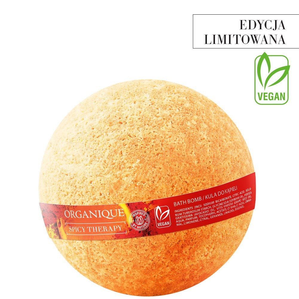 ORGANIQUE Bath Ball Spicy Therapy - mini 70g | Vaistine1.lt | WestPharmacy.eu
