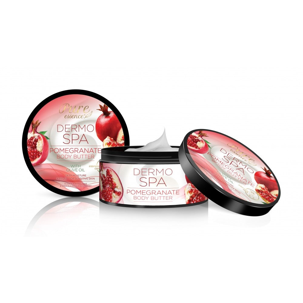 PURE ESSENCE Dermo Spa Deeply Moisturizing Pomegranate Body Butter 200ml | Vaistine1.lt | WestPharmacy.eu