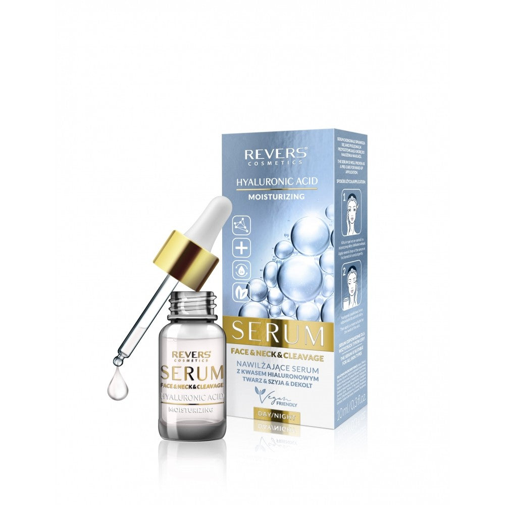 REVERS Moisturizing Serum with hyaluronic acid for face, neck and cleavage 10ml | Vaistine1.lt | WestPharmacy.eu