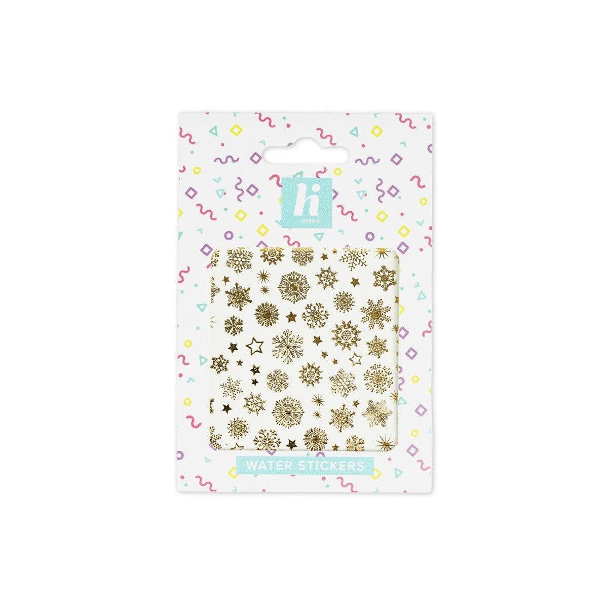 Hi Hybrid Water Stickers Xmas no 02 Gold Snowflakes 1pc | Vaistine1.lt | WestPharmacy.eu
