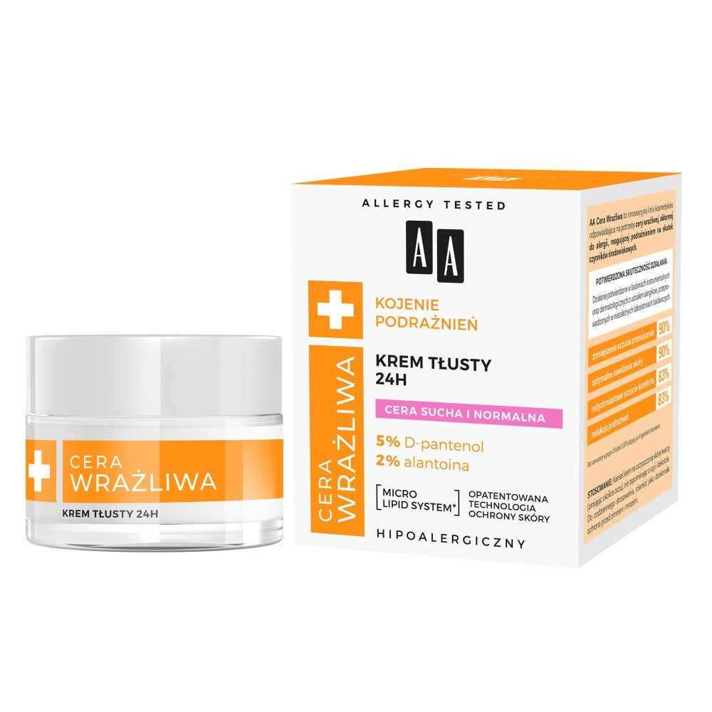 AA Sensitive Skin Soothing Irritation Ointment 24H for dry and normal skin 50ml | Vaistine1.lt | WestPharmacy.eu