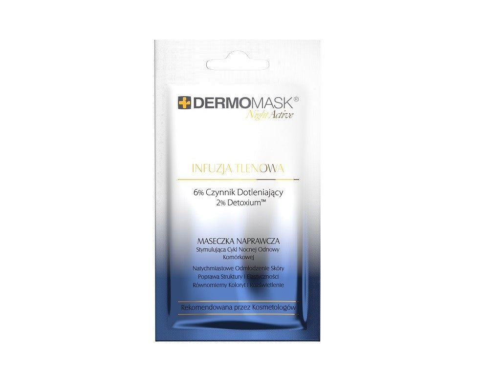 L'BIOTICA Dermomask Night Active Repairing face mask - Oxygen Infusion 12ml | Vaistine1.lt | WestPharmacy.eu