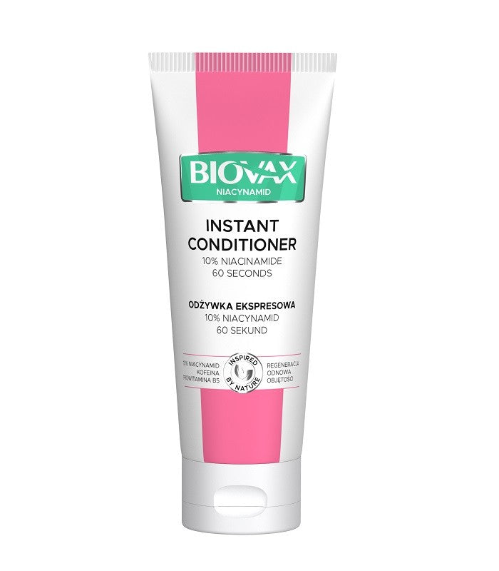 L'BIOTICA Biovax Niacinamide Express Hair Conditioner 10% niacinamide - 60 seconds 200ml | Vaistine1.lt | WestPharmacy.eu